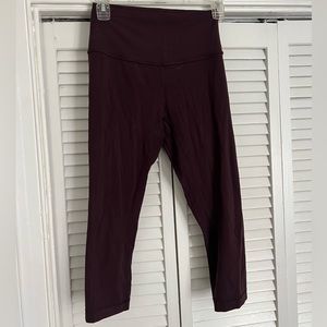 Lululemon align 23” leggings. Plum. Size 4